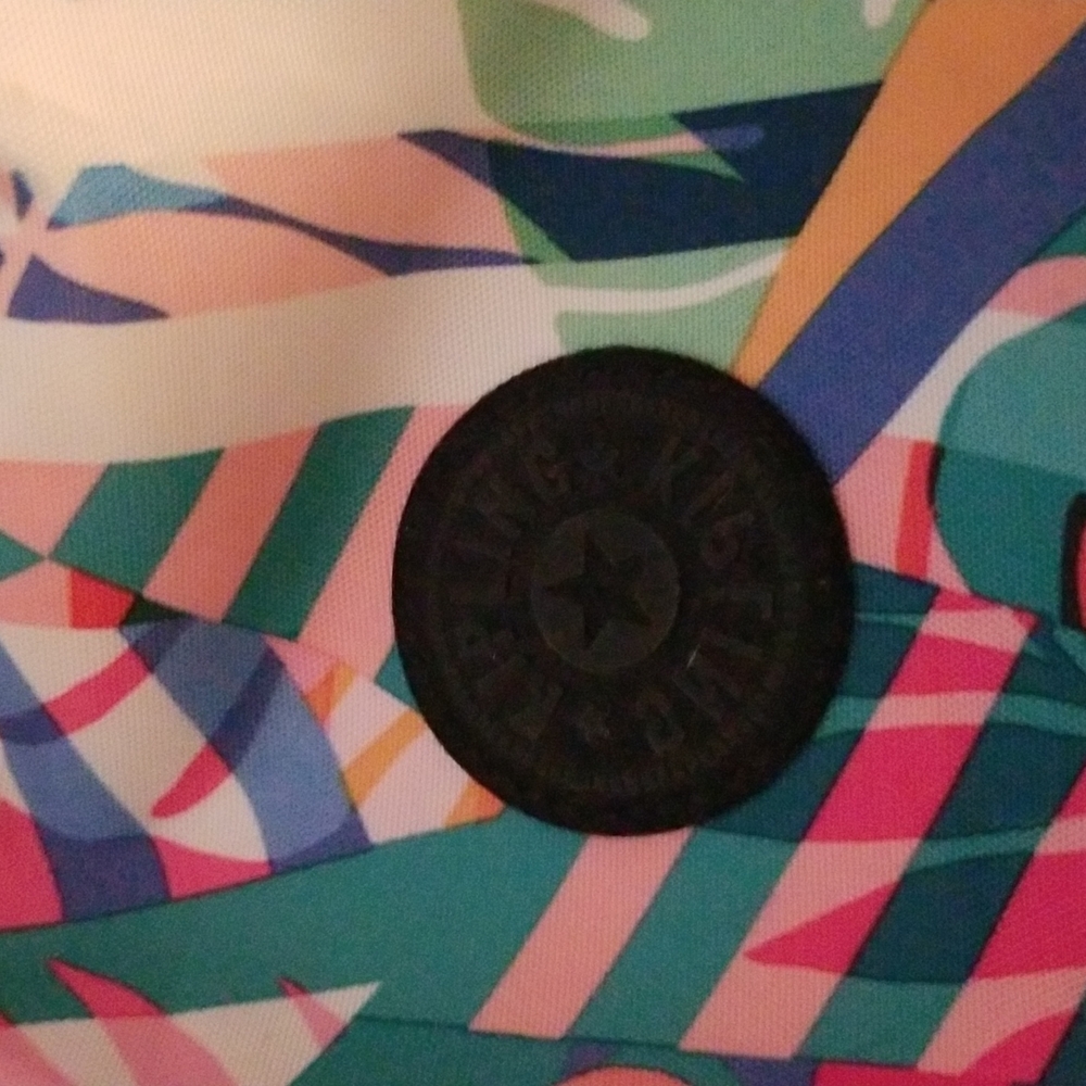 Kipling Full Size Backpack Black & Colorful Beaut… - image 2